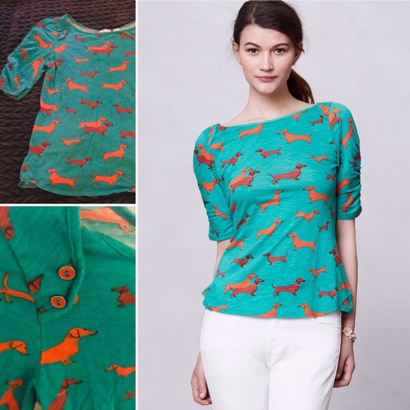 dachshund shirt anthropologie